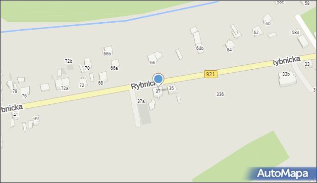 Knurów, Rybnicka, 37, mapa Knurów