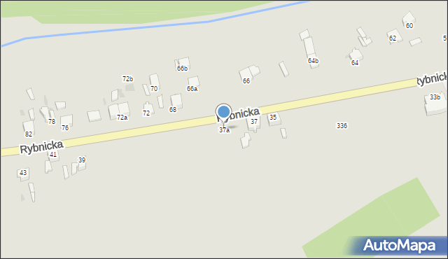 Knurów, Rybnicka, 37a, mapa Knurów