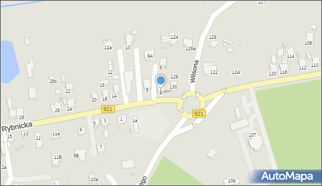 Knurów, Rybnicka, 4, mapa Knurów