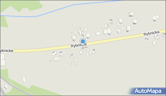 Knurów, Rybnicka, 41, mapa Knurów