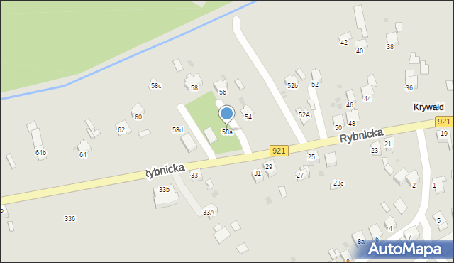 Knurów, Rybnicka, 58a, mapa Knurów