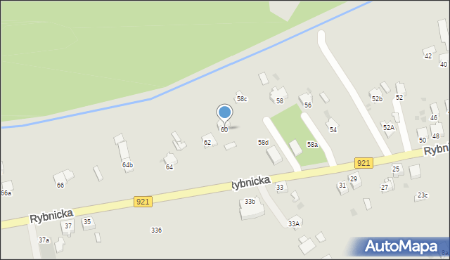 Knurów, Rybnicka, 60, mapa Knurów