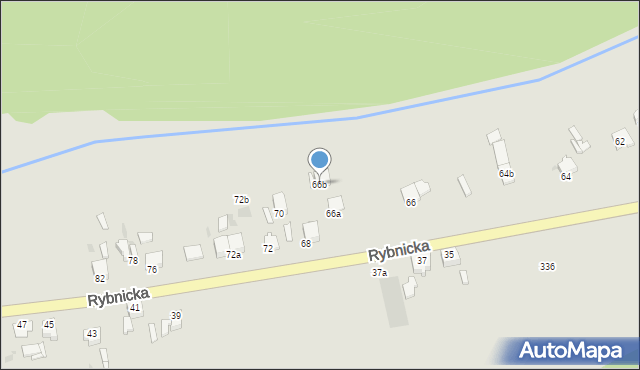 Knurów, Rybnicka, 66b, mapa Knurów