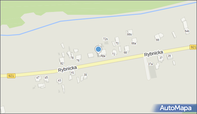 Knurów, Rybnicka, 74, mapa Knurów