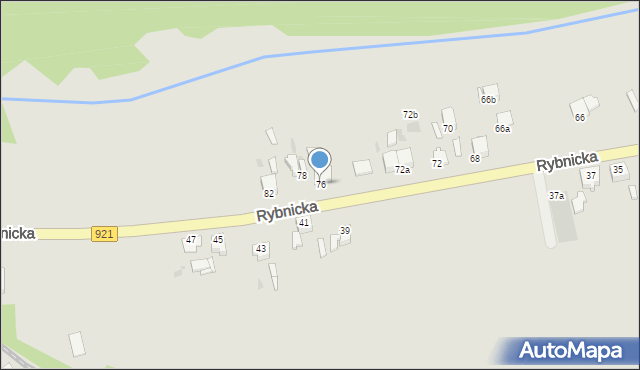 Knurów, Rybnicka, 76, mapa Knurów
