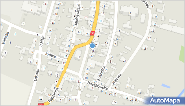Kobylin, Rynek Piłsudskiego Józefa, marsz., 5, mapa Kobylin