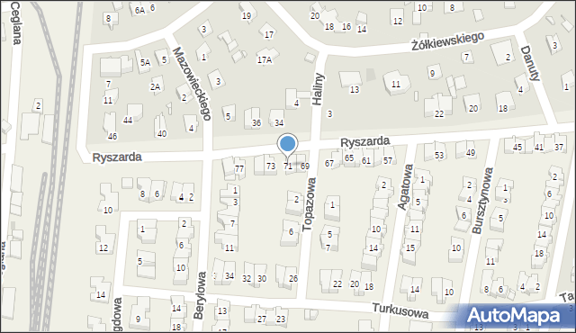 Komorów, Ryszarda, 71, mapa Komorów