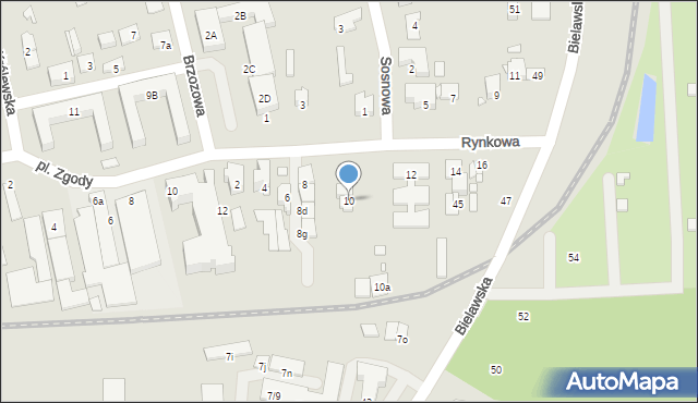 Konstancin-Jeziorna, Rynkowa, 10, mapa Konstancin-Jeziorna