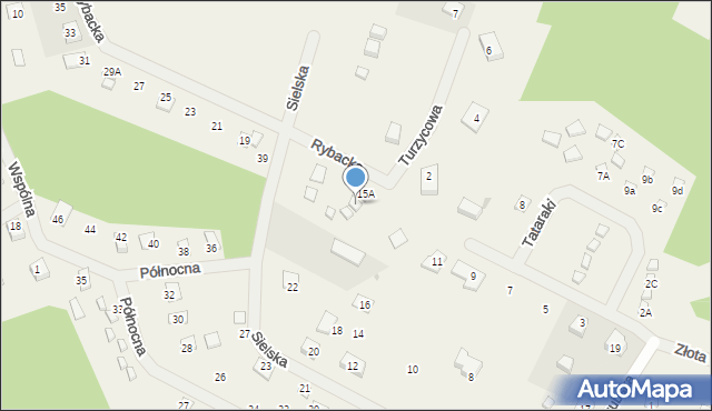 Kopalino, Rybacka, 15B, mapa Kopalino