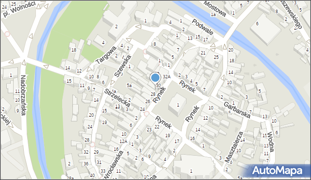 Kościan, Rynek, 29, mapa Kościan