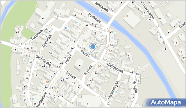 Kościan, Rynek, 6, mapa Kościan