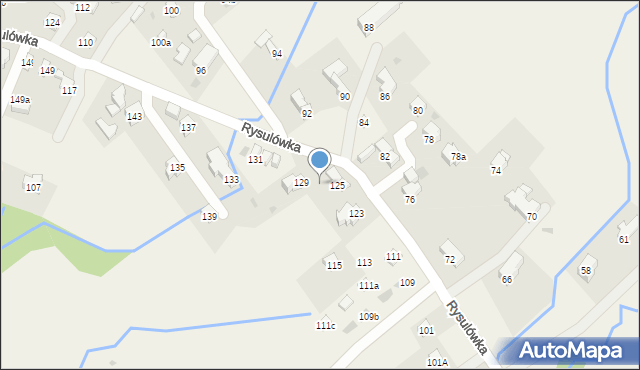 Kościelisko, Rysulówka, 127, mapa Kościelisko