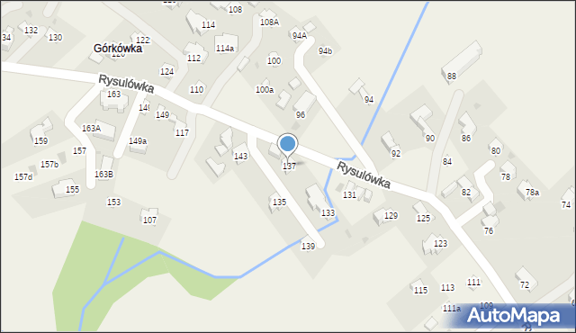 Kościelisko, Rysulówka, 137, mapa Kościelisko