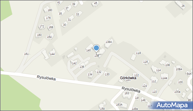 Kościelisko, Rysulówka, 138, mapa Kościelisko