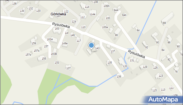 Kościelisko, Rysulówka, 145, mapa Kościelisko