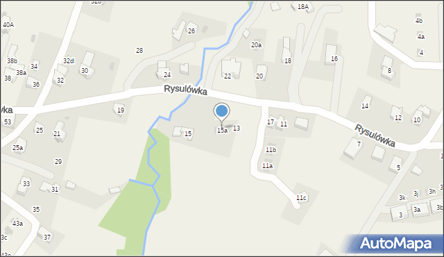 Kościelisko, Rysulówka, 15a, mapa Kościelisko