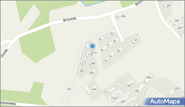 Kościelisko, Rysulówka, 178, mapa Kościelisko