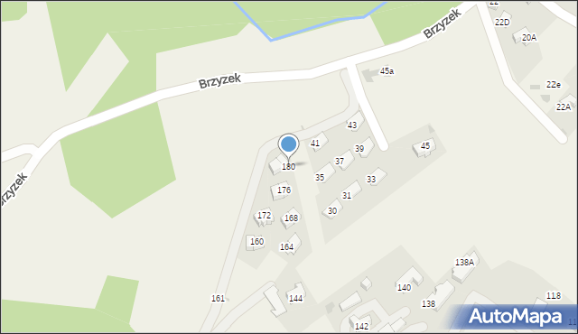 Kościelisko, Rysulówka, 180, mapa Kościelisko