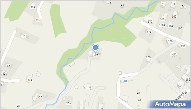 Kościelisko, Rysulówka, 22a, mapa Kościelisko