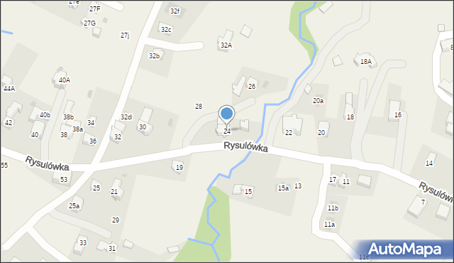 Kościelisko, Rysulówka, 24, mapa Kościelisko