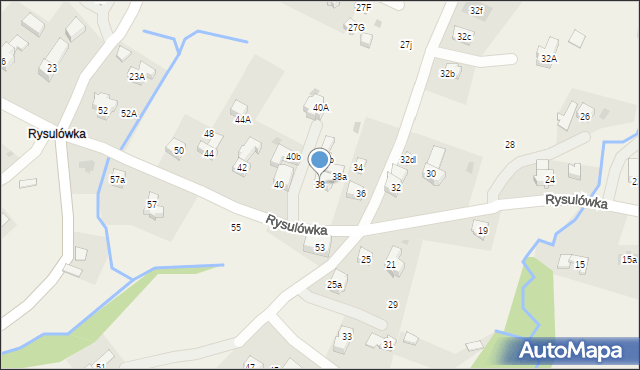 Kościelisko, Rysulówka, 38, mapa Kościelisko