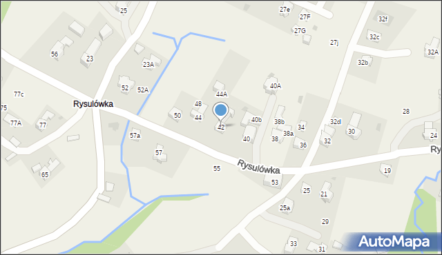 Kościelisko, Rysulówka, 42, mapa Kościelisko