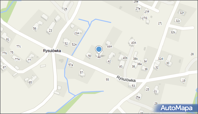 Kościelisko, Rysulówka, 44, mapa Kościelisko