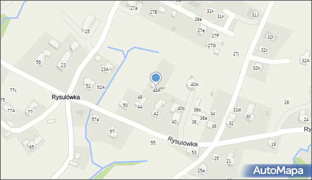 Kościelisko, Rysulówka, 44A, mapa Kościelisko