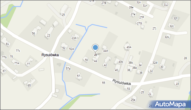 Kościelisko, Rysulówka, 48, mapa Kościelisko