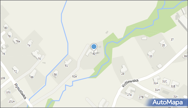 Kościelisko, Rysulówka, 62, mapa Kościelisko