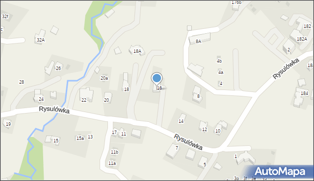 Kościelisko, Rysulówka, 663, mapa Kościelisko