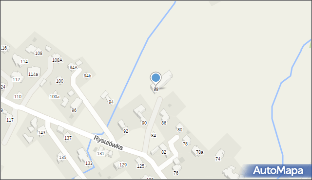 Kościelisko, Rysulówka, 88, mapa Kościelisko