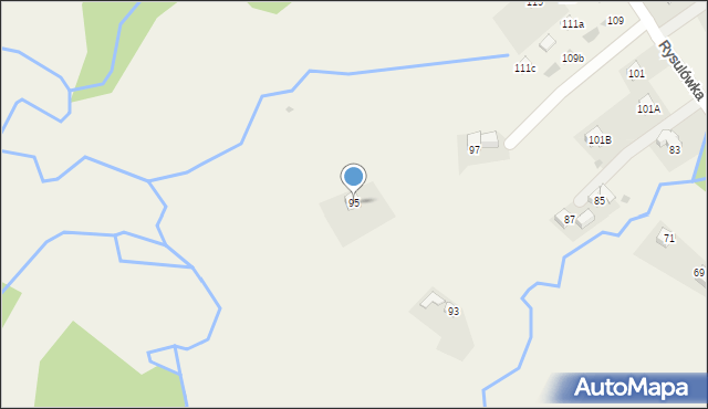 Kościelisko, Rysulówka, 95, mapa Kościelisko