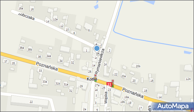 Kotlin, Rymarkiewicza Stanisława, ks., 1d, mapa Kotlin