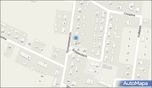 Kotlin, Rymarkiewicza Stanisława, ks., 20, mapa Kotlin