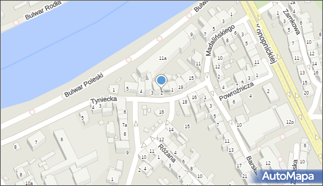 Kraków, Rynek Dębnicki, 2, mapa Krakowa