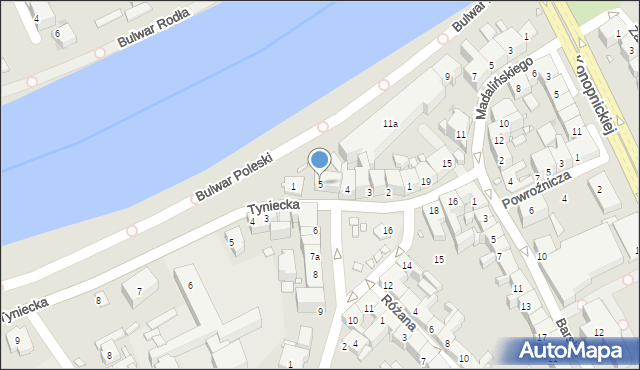 Kraków, Rynek Dębnicki, 5, mapa Krakowa