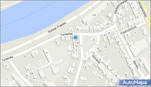 Kraków, Rynek Dębnicki, 7, mapa Krakowa