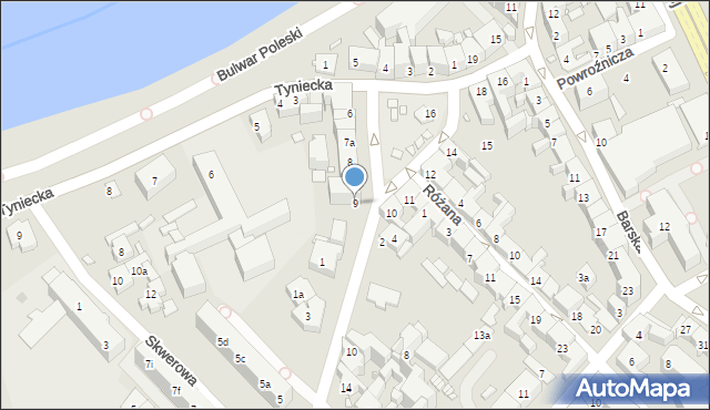 Kraków, Rynek Dębnicki, 9, mapa Krakowa