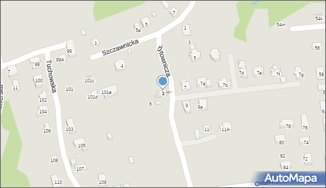 Kraków, Rytownicza, 4, mapa Krakowa