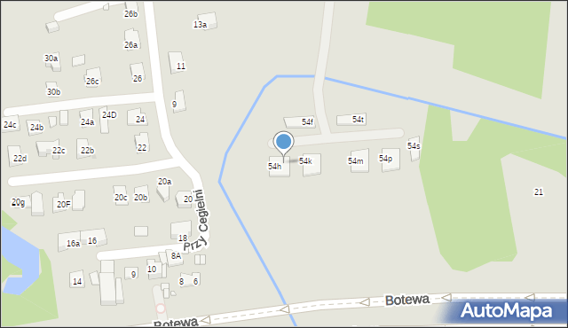 Kraków, Rybitwy, 54j, mapa Krakowa