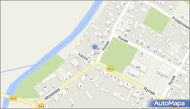 Krasnosielc, Rynek, 37, mapa Krasnosielc