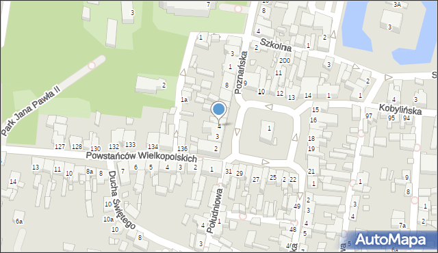 Krobia, Rynek, 4, mapa Krobia