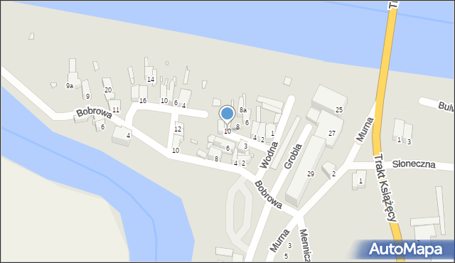 Krosno Odrzańskie, Rybaki, 10, mapa Krosno Odrzańskie