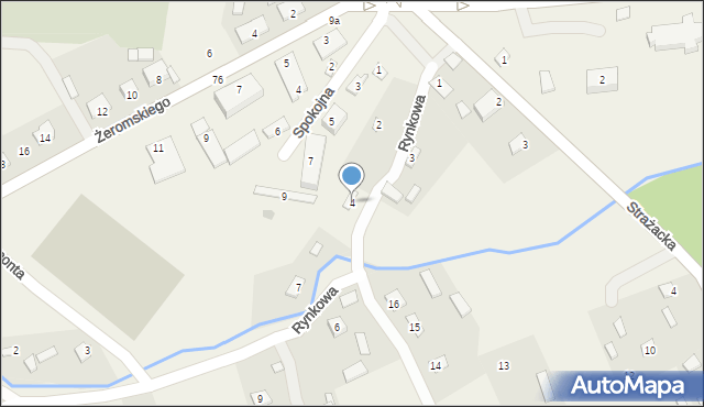 Krzczonów, Rynkowa, 4, mapa Krzczonów