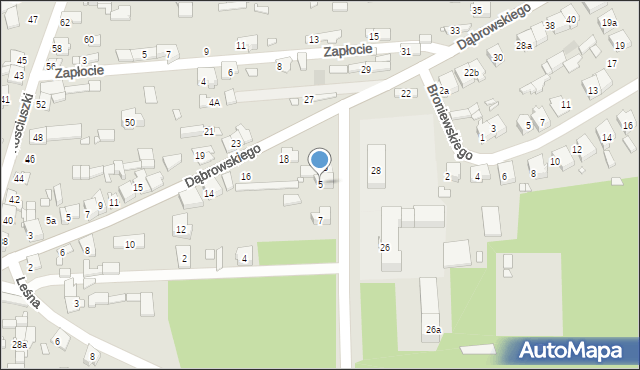 Krzepice, Ryły, 5, mapa Krzepice
