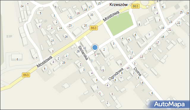 Krzeszów, Rynek, 1, mapa Krzeszów