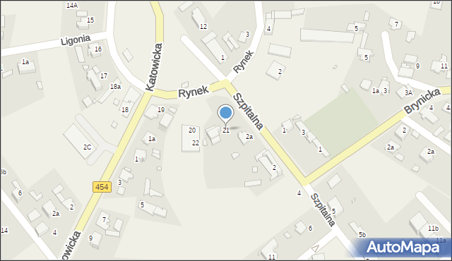 Kup, Rynek, 21, mapa Kup