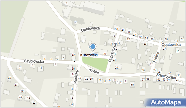 Kurozwęki, Rynek, 19, mapa Kurozwęki