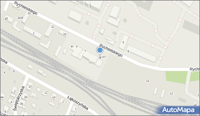 Kutno, Rychtelskiego, 6, mapa Kutno